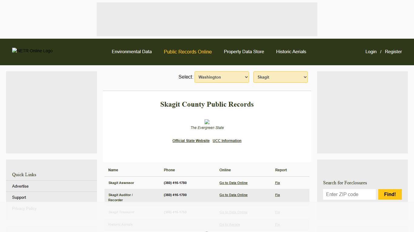 NETR Online • Skagit • Skagit Public Records, Search Skagit Records, Skagit Property Tax, Washington Property Search, Washington Assessor